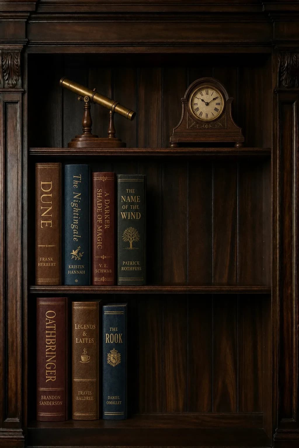 A generated bookshelf